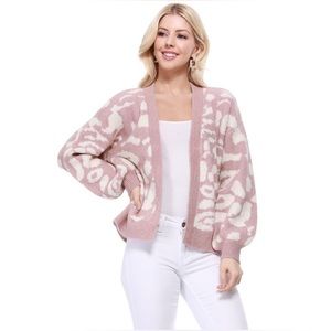 S22-Leopard Jacquard Cardigan